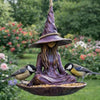 Hanging Resin Tree Face Bird Feeder Garden Decor