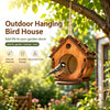 Hanging Wooden Bird House Outdoor Nesting Box