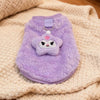 Guinea Pig Plush Vest Harness, Small Pet Warm Clothes with Leash