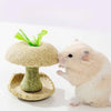 Hamster Apple Core Chew Toy, Natural Grass Foraging Toy