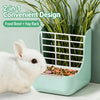 Hanging Rabbit Feeder 2 in 1 Hay Food Bowl