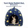 Rabbit Hideout Cave Warm Plush Bunny Bed