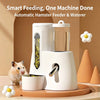 Small Pet 2-in-1 Food Water Feeder Guinea Pig Hamster Water Bottle