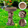 Resin Animal Statue Bird Bath Garden Decor