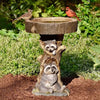Resin Animal Statue Bird Bath Garden Decor