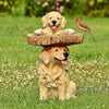 Resin Animal Statue Bird Bath Garden Decor