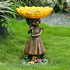 Resin Animal Statue Bird Bath Garden Decor