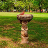 Resin Animal Statue Bird Bath Garden Decor
