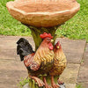 Resin Animal Statue Bird Bath Garden Decor