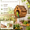 Hanging Wooden Bird House Outdoor Nesting Box