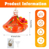 Hand Blown Glass Hummingbird Feeder Outdoor Hanging