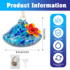 Hand Blown Glass Hummingbird Feeder Outdoor Hanging