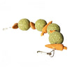 Hamster Apple Core Chew Toy, Natural Grass Foraging Toy