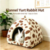 Rabbit Hideout Cave Warm Plush Bunny Bed