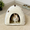 Rabbit Hideout Cave Warm Plush Bunny Bed