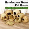 Handmade Straw Rabbit Nesting Box Small Animal Hideout